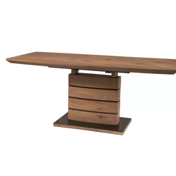 Masa Extensibila Leonardo Stejar - l80 x h76 x L140-180 cm imagine