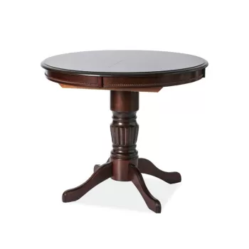 Masa extensibila Margo nuc inchis - L 90-125 x l 90 x h 75 cm imagine