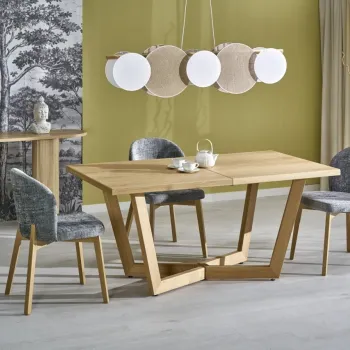 Masa extensibila Massive 3 stejar natur/stejar natur L160-250 cm imagine