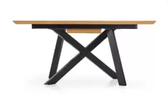 Masa extensibila MDF + metal Capital - L 160-200 x l 90 x h 76 cm imagine