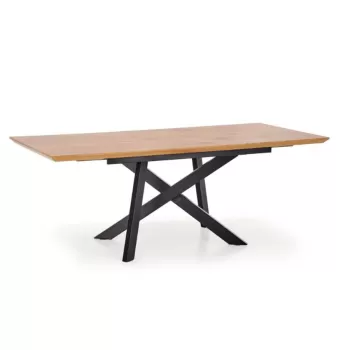 Masa extensibila MDF + metal Capital - L 160-200 x l 90 x h 76 cm imagine