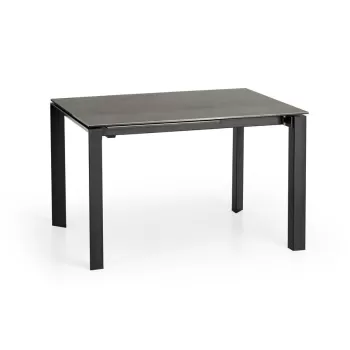 Masa extensibila metal + ceramica Horizon - L 120-180 x l 85 x h 76 cm imagine