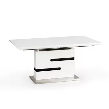 Masa extensibila metal + MDF Monaco - L 160-220 x l 90 x h 76 cm imagine