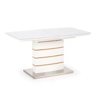 Masa extensibila metal + MDF Toronto - L 140-180 x l 80 x h 76 cm imagine