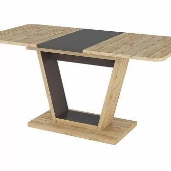 Masa extensibila Nigel stejar wotan/maro L120-160xl80 imagine