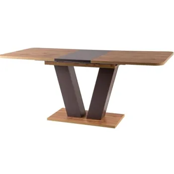 Masa extensibila Platon stejar wotan/maro L136-176 cm imagine