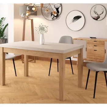 Masa extensibila Presto casmir/stejar cremona torro L140-218xl80 cm imagine