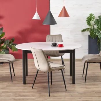 Masa extensibila Ringo casmir/negru L102-142 cm imagine