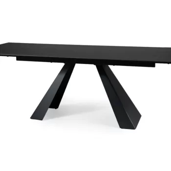 Masa extensibila Salvadore Ceramic Sahara Negru - L160-240 cm imagine