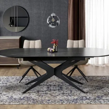 Masa extensibila Sandro neagra L180-240 cm imagine