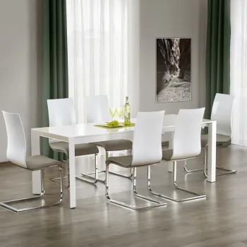 Masa extensibila Stanford XL alba L130-250 cm imagine