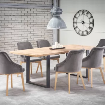 Masa extensibila Venom 160 stejar - L160/210xl90xh74 cm imagine