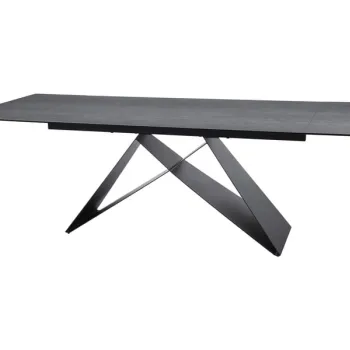 Masa extensibila Westin Ceramic PIETRA DI SAVOIA gri/negru mat L160-240 cm imagine