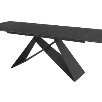 Masa extensibila Westin Ceramic Sahara Negru - L160-240 cm imagine