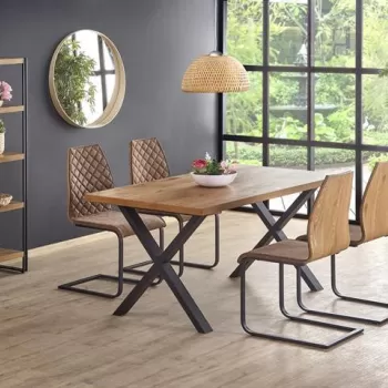 Masa extensibila Xavier - l90 x h76 x L160/250 cm imagine