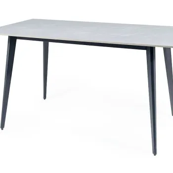 Masa Ivy gri/negru L140xl80 cm imagine