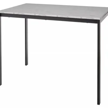 Masa Mario marmura alba/negru L100xl60 cm imagine