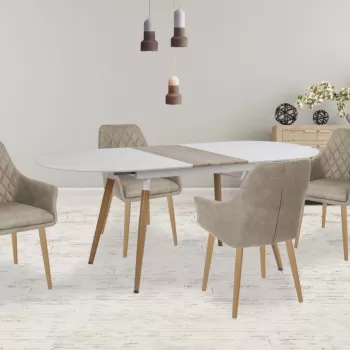 Masa MDF Caliber - L 160-200 x l 90 x h 76 cm imagine