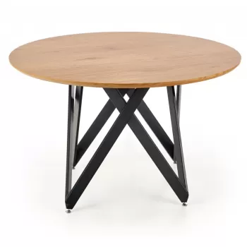 Masa Mozambik stejar auriu - d120xh75 cm imagine