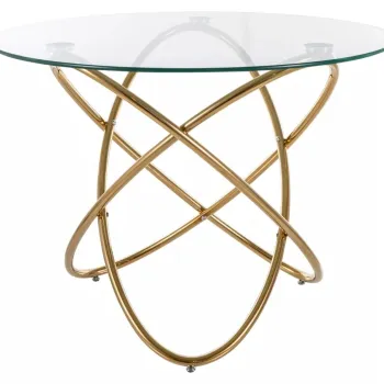 Masa Orbit transparent/auriu o100 cm imagine