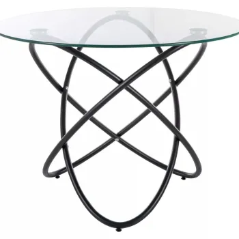 Masa Orbit transparent/negru o100 cm imagine