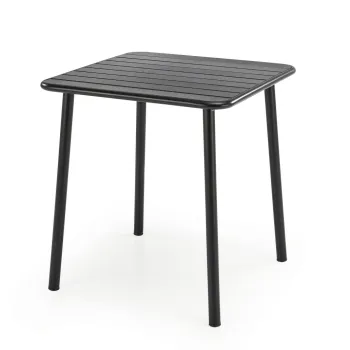 Masa patrata Bosco neagra L70 cm imagine