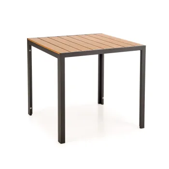 Masa patrata Fierro maro/negru L80 cm imagine