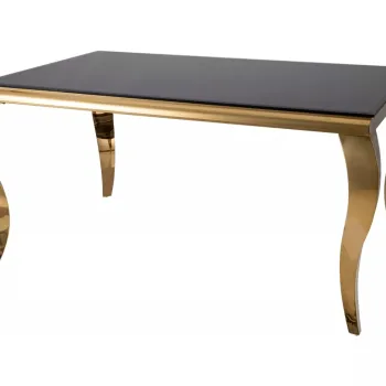 Masa Prince negru/auriu L150xl90 cm imagine