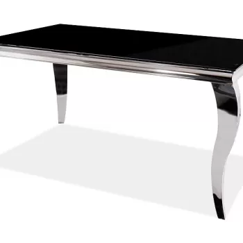 Masa Prince negru/crom - l90 x L150 x h75 cm imagine