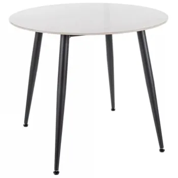 Masa Rion alb/negru o90 cm imagine