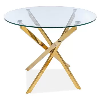 Masa rotunda Agis gold - h 72 x d 90 cm imagine