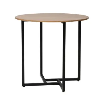 Masa rotunda Alto II stejar/negru o80/h76 cm imagine