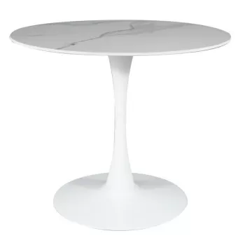 Masa rotunda Espero alb/alb- o90 / h75 cm imagine