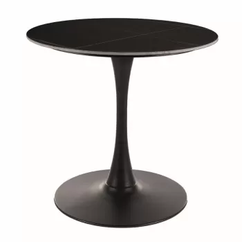 Masa rotunda Espero negru mat/negru mat - o80 / h75 cm imagine