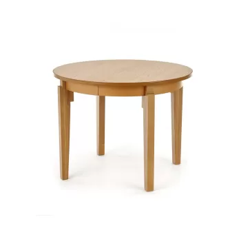 Masa rotunda extensibila Sorbus stejar - L 100-200 x l 100 x h 77 cm imagine