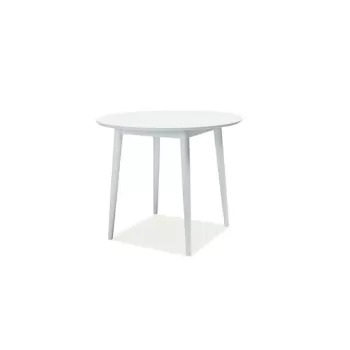 Masa rotunda Larson alba - h 75 x d 90 cm imagine