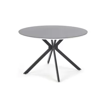 Masa rotunda MDF + sticla + metal Avelar - d 120 x h 76 cm imagine