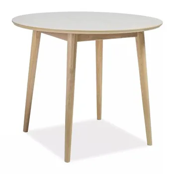 Masa rotunda Nelson stejar miere o90 / h75 cm imagine