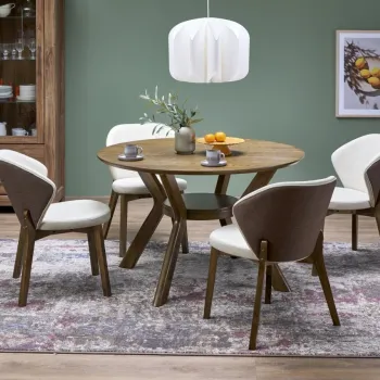 Masa rotunda Rupert nuc o120/h77 cm imagine