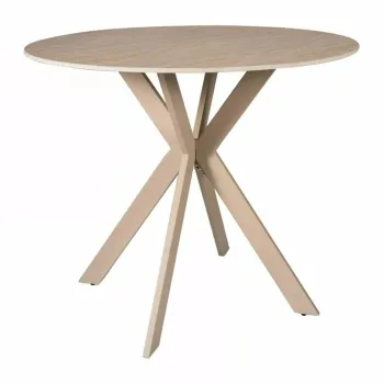 Masa rotunda Talia travertin bej mat/casmir 90/h73 cm imagine