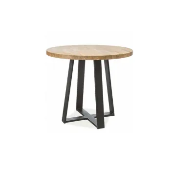 Masa rotunda Vasco stejar - d 90 x h 78 cm imagine