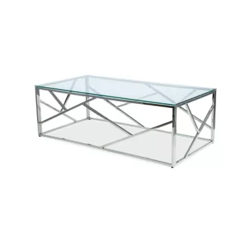 Masuta cafea Escada A Silver - L 120 x l 60 x h 40 cm imagine