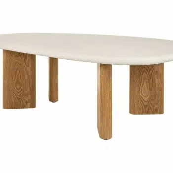 Masuta de cafea Alpen ecru / stejar L130 x l80 cm imagine