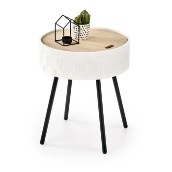 Masuta de cafea Aura alba o38/h45 cm imagine