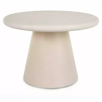 Masuta de cafea Aurora ecru o60/h40 cm imagine