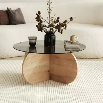 Masuta de cafea Bubble fumuriu/safir imagine