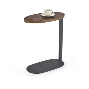 Masuta de cafea Delphi nuc/negru - H58 cm imagine