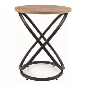 Masuta de cafea Eos E stejar artizan/negru o45/h55 cm imagine