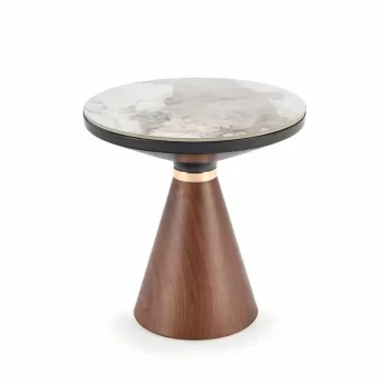 Masuta de cafea Genesis S marmura alba/nuc imagine