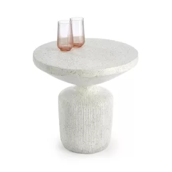 Masuta de cafea Giza alba - H53 cm imagine